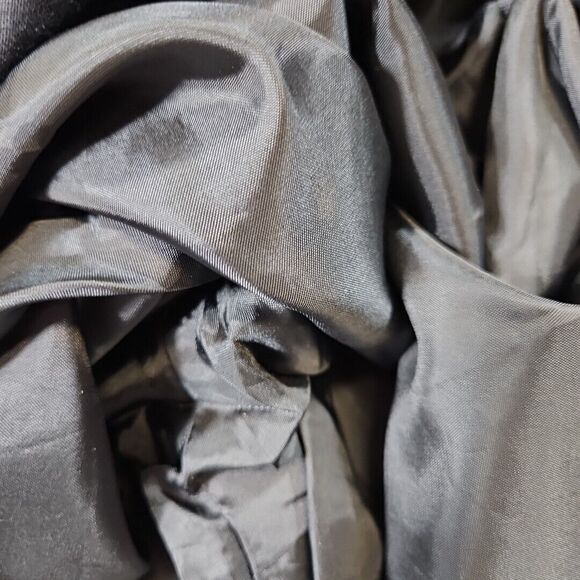 Larry Levine Sport Capri Sz 8 black lace insert lined linen rayon - Picture 6 of 10